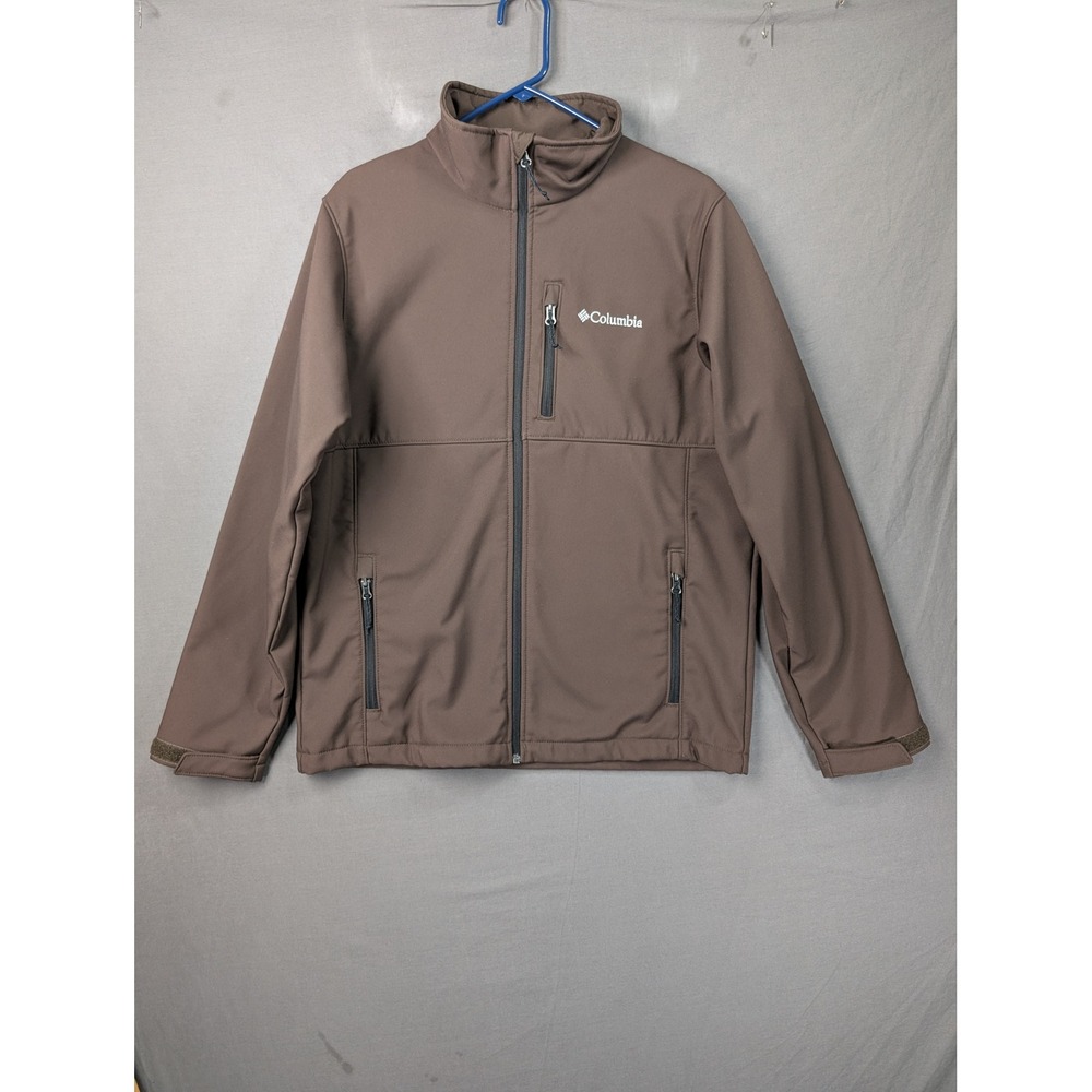 Columbia Mens Ascender Softshell Jacket Brown WM6044 Full Zip Coat